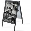 Stojan na plakát Jansen Display reklamní áčko A1 ostrý roh profil 32 mm metalová záda