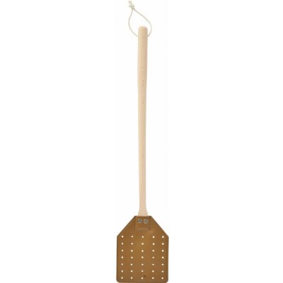 Plácačka na mouchy Ib Laursen s kůží D.49,5 cm - Ib Laursen Plácačka na mouchy Beech Wood, přírodní barva, dřevo, kůže – Hledejceny.cz