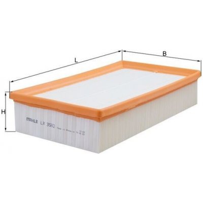 Vzduchový filtr MAHLE LX 3502 – Zboží Mobilmania