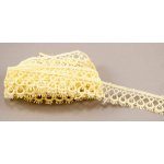 Vzdušná krajka - žlutá- šířka 1,8 cm – Zboží Dáma