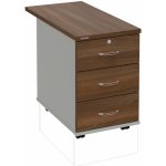 Hobis K 33 Z P 80 3 zásuvky léta podél 80 cm ořech šedá – Hledejceny.cz