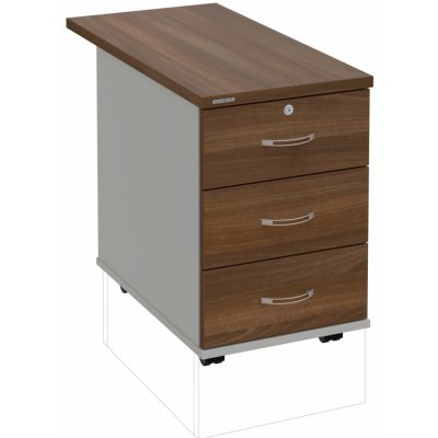 Hobis K 33 Z P 80 3 zásuvky léta podél 80 cm ořech šedá – Hledejceny.cz