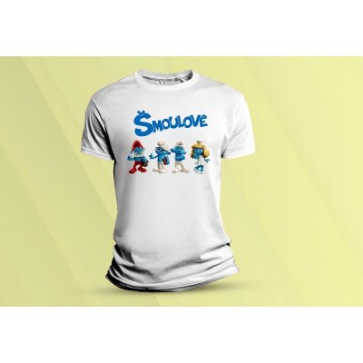 Sandratex dětské bavlněné tričko Šmoulové 1., bílá – Zboží Mobilmania