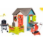 Smoby Domeček se zahradní restaurací Chef House DeLuxe s grilem a sekačkou Black&Decker – Zboží Mobilmania