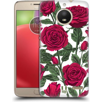 Pouzdro Head CASE Lenovo Moto E4 květina růže