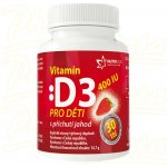 Nutricius Vitamín D3 400IU pro děti jahoda 30 tablet – Hledejceny.cz