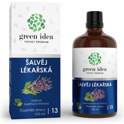 Green idea Šalvěj lékařská bezlihová tinktura 100 ml – Hledejceny.cz