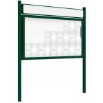 PROCITY Venkovní vitrína model 2000 27x A4, zelená, včetně sloupků a záhlaví | Zboží Auto