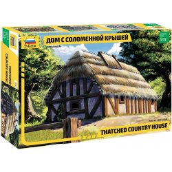 Zvezda Model Kit budova 8532 Thatched Country House1:72