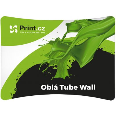 Print.cz Prezentační textilní stěna TubeWall, oblá, 300x228 cm – Zboží Živě