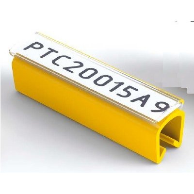 Partex PTC40015A4, žlutý, 100ks, (5-6,2mm), PTC nacvakávací pouzdro na štítky – Zboží Živě