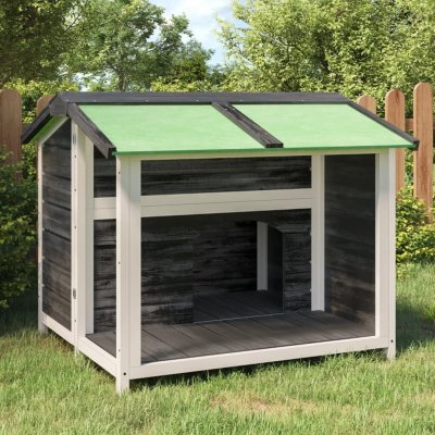 vidaXL Psí bouda šedá 96 x 87 x 80,5 cm – Hledejceny.cz