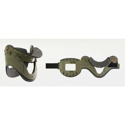HUM GmbH AEROresc® - EASY Collar - stavitelný fixační límec dospělý - armádní zelená – Sleviste.cz