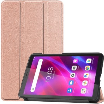 Protemio Leather Zaklápěcí obal pro Lenovo Tab M7 G3 3. generace 38233 růžovozlatý