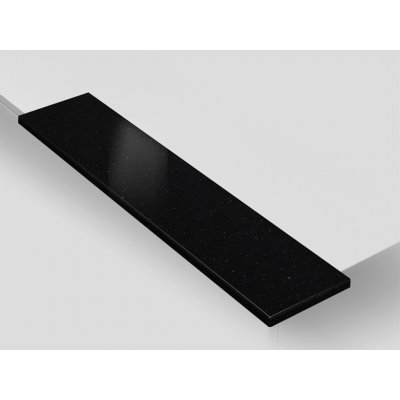 TONE OF STONE Vnitřní kamenný parapet Technistone Brilliant Black Lesk, 2500x200x20 mm – Sleviste.cz