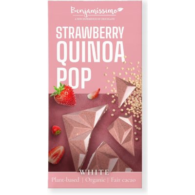 Benjamissimo Čokoláda Jahody a Quinoa Bio 70 g – Zboží Dáma