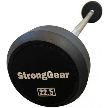StrongGear Gumové bicepsové činky - EZ zahnuté 10 kg