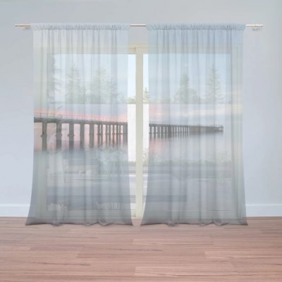 Sablio Záclony Molo s červánky: 2ks 150x250cm – Hledejceny.cz
