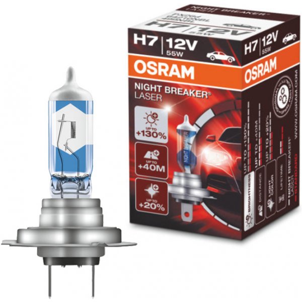 Osram Night Breaker Laser H7 PX26d 12V 55W od 221 Kč - Heureka.cz