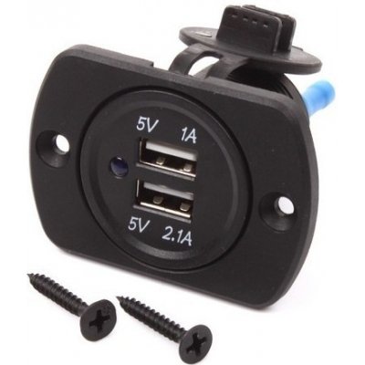 Nabíječka Do Autozásuvky 2x Usb 12/24v Pro Montáž – Zbozi.Blesk.cz