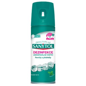 SANYTOL Dezinfekční univerzální čistič na povrchy a předměty, aerosol 400 ml