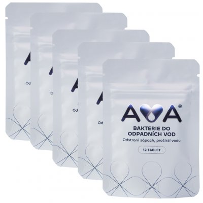 AVA Bakterie do septiku a ČOV tablety (6 měsíců) Počet balení: 4+1 balení ZDARMA 5 x 12 tablet – Zboží Mobilmania