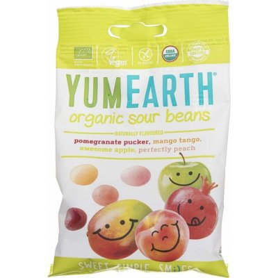 YumEarth BIO Kyselé želé Mix příchutí 50 g – Sleviste.cz