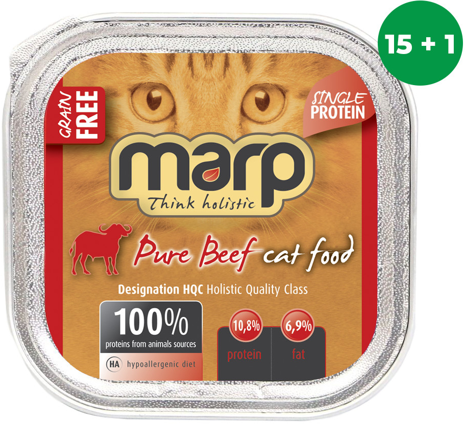 Marp Holistic Pure Beef Cat Can Food 16 x 100 g