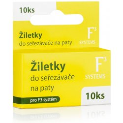 Diva & Nice F3 Systems žiletky do seřezávače na paty 10 ks