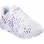 Skechers uno-spread the love 155507-WLPR bílá – Zboží Dáma