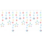 KIK KX5248_2 LED hvězdné závěsy 2,5 m 138LED vícebarevné – Hledejceny.cz