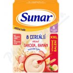 Sunar mléčná kaše 8 cereálií jahoda banán 340 g – Zboží Dáma