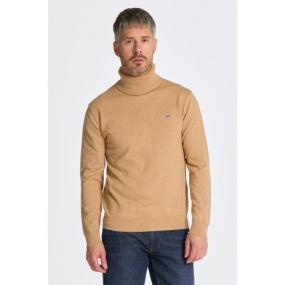 Gant Classic Cotton Rollerneck Khaki Mel – Zboží Dáma