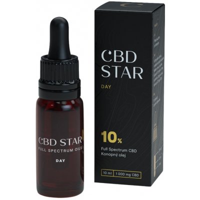 CBD Star Konopný CBD olej DAY 10% 10 ml – Zboží Mobilmania