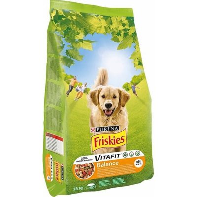 Purina Friskies dog Balance s kuraťom a zeleninou 15 kg