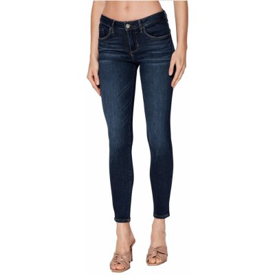 Guess Jeansy Annette W2YA99 D4Q03 Tmavomodrá Skinny Fit – Zboží Mobilmania