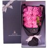 Květina Medvídárek růžový puget z mýdlových růží v dárkovém boxu
