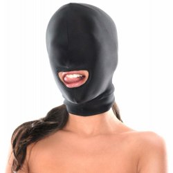 Fetish Fantasy Spandex Open Mouth Hood Maska na obličej