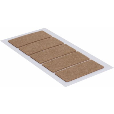 Walteco Filcové podložky 40x90mm, samolepicí, hnědé, 5 ks , 85045 – Sleviste.cz