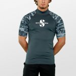 Scubapro Rashguard UPF50, krátký rukáv, pánské, šedá – Zboží Dáma