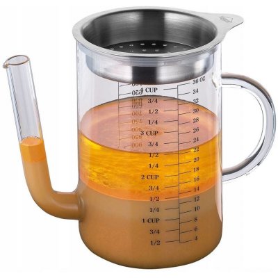 KUCHENPROFI Aladin 1 l - odlučovač tuku / skleněná kuchyňská odměrka – Zboží Dáma