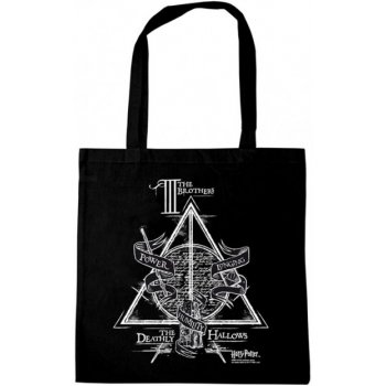 CurePink Shopping taška na rameno Harry Potter: Relikvie smrti Deathly Hallows