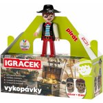 EFKO Igráček Pirát figurka s vykopávkami lebek Silvera a Kidda – Zboží Dáma