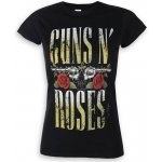 Tričko metal ROCK OFF Guns N' Roses Big Guns černá – Zboží Dáma