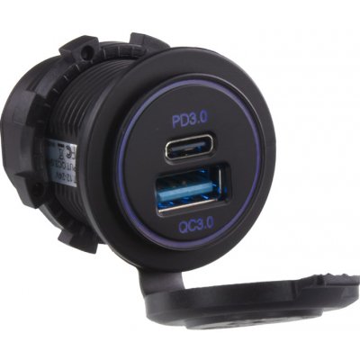 STU 34657N USB QC3.0 + USB-C PD3.0 zásuvka 12/24V | Zboží Auto