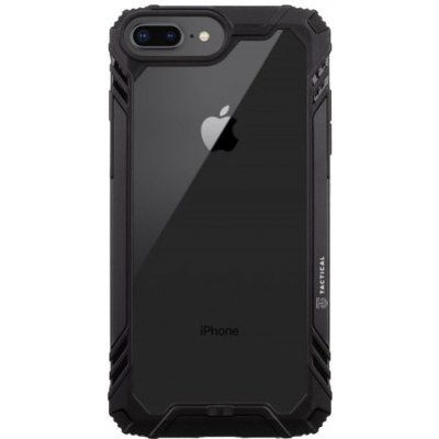 Pouzdro AppleMix TACTICAL Chunky Mantis Apple iPhone 6/7/8 Plus - plastové / gumové - čiré / černé