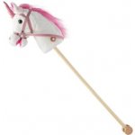 Hobby horse unicorn se zvukem a kolečky Nia Baby Mix white – Zboží Dáma