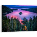Obraz - Jezero Tahoe, Sierra Nevada, Kalifornie, USA, jednodílný 70x50 cm – Hledejceny.cz