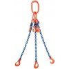 SVX Řetězový závěs oko-3 háky tř 100 se zkracovačem (4,5 m, 8000/6000 kg, 10 mm) 4,5 m, 8000/6000 kg, 10 mm