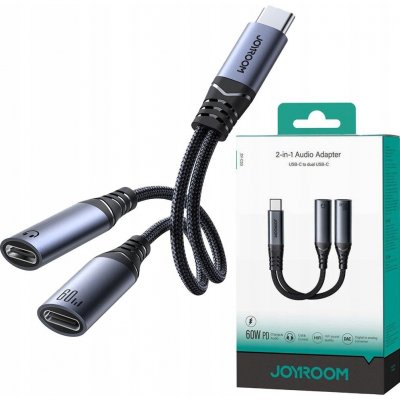 Joyroom SY-C03 Type-C na duální Type-C černý – Zboží Živě
